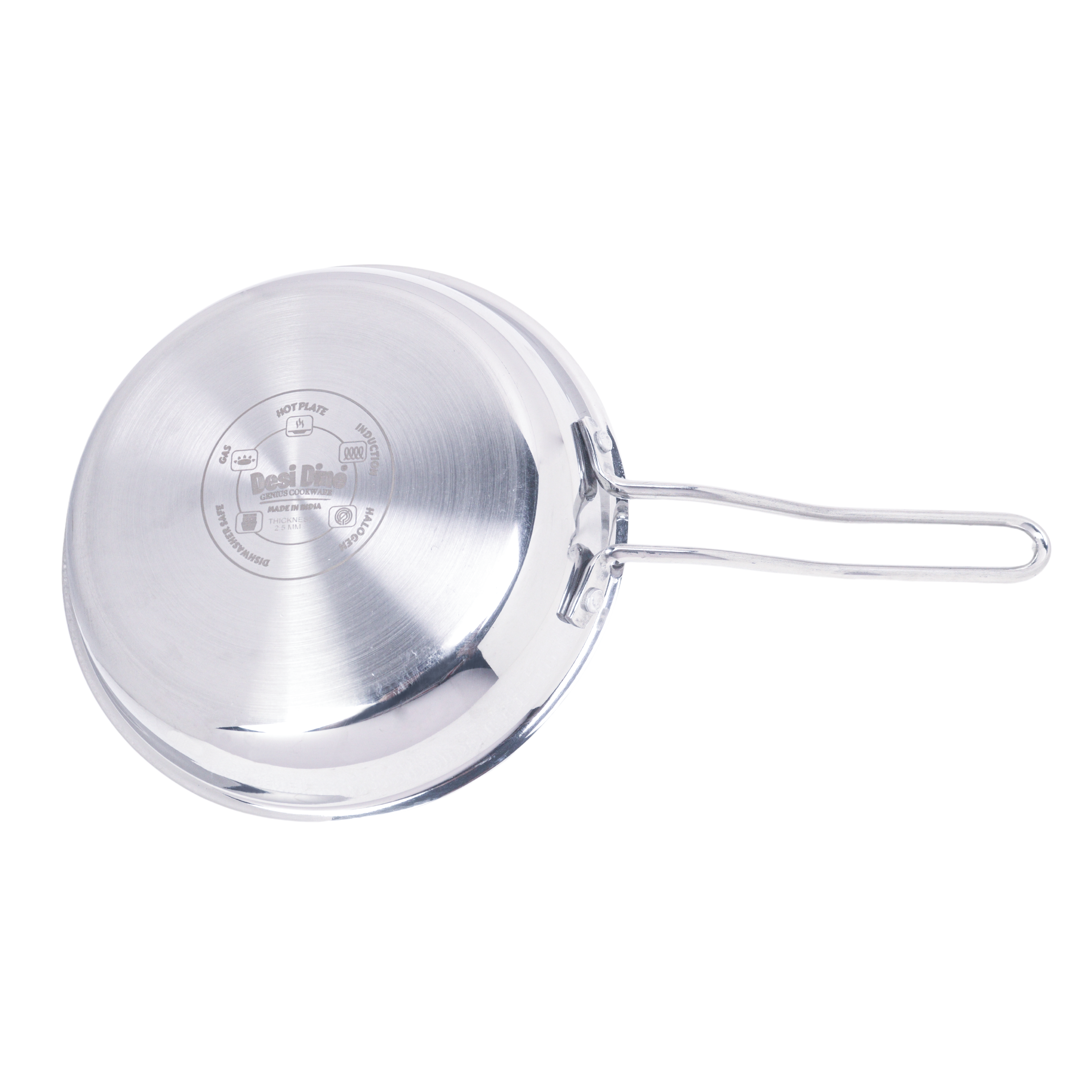 Desidine 3 pcs combo pack 2 pcs triply kadhai and 1 pc Frypan