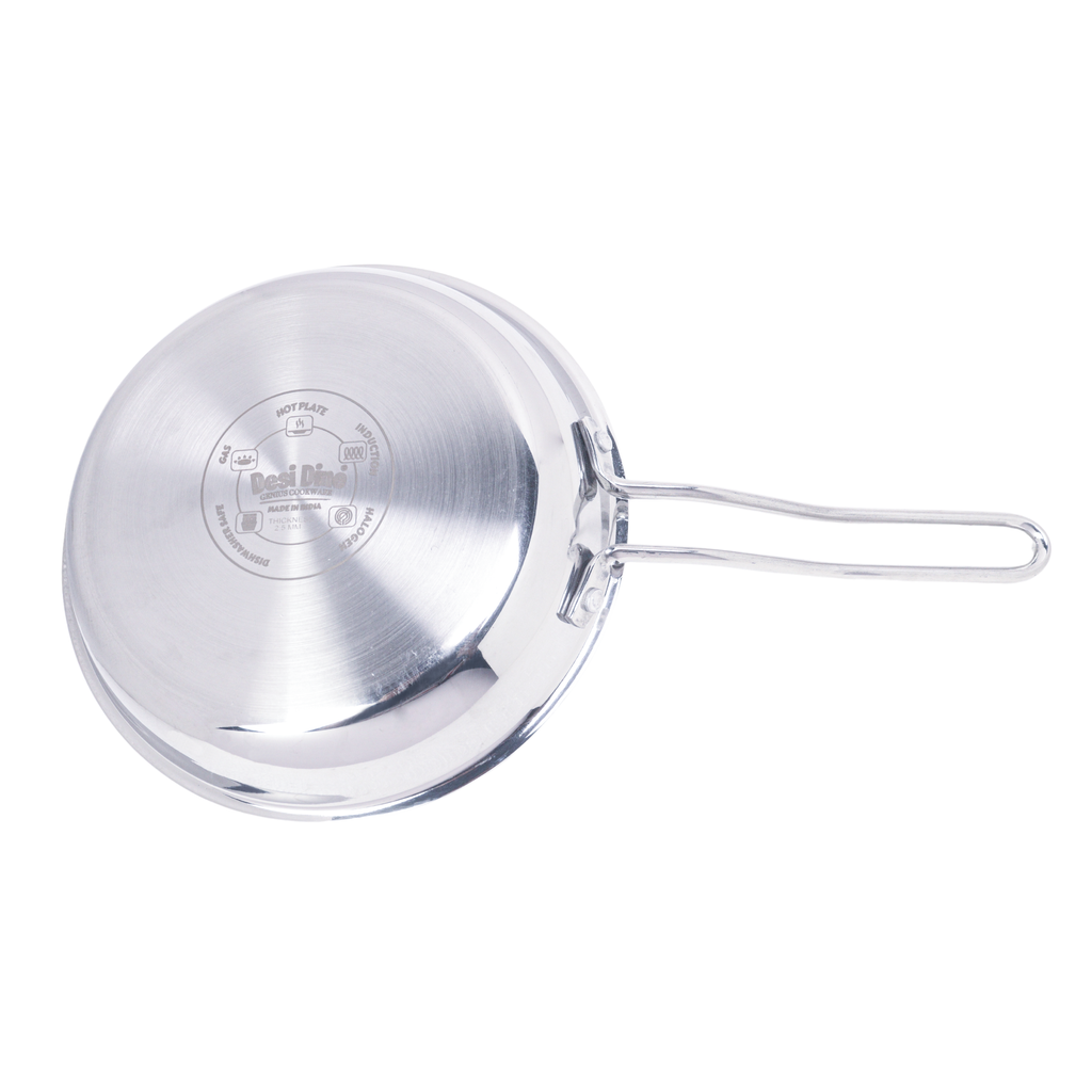 Desidine 3 Pcs Triply combo (2 pcs Triply Kadhai and 1 Pc Frypan)
