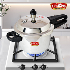 DesiDine Triply Stainless Steel Outer Lid Pressure Cooker