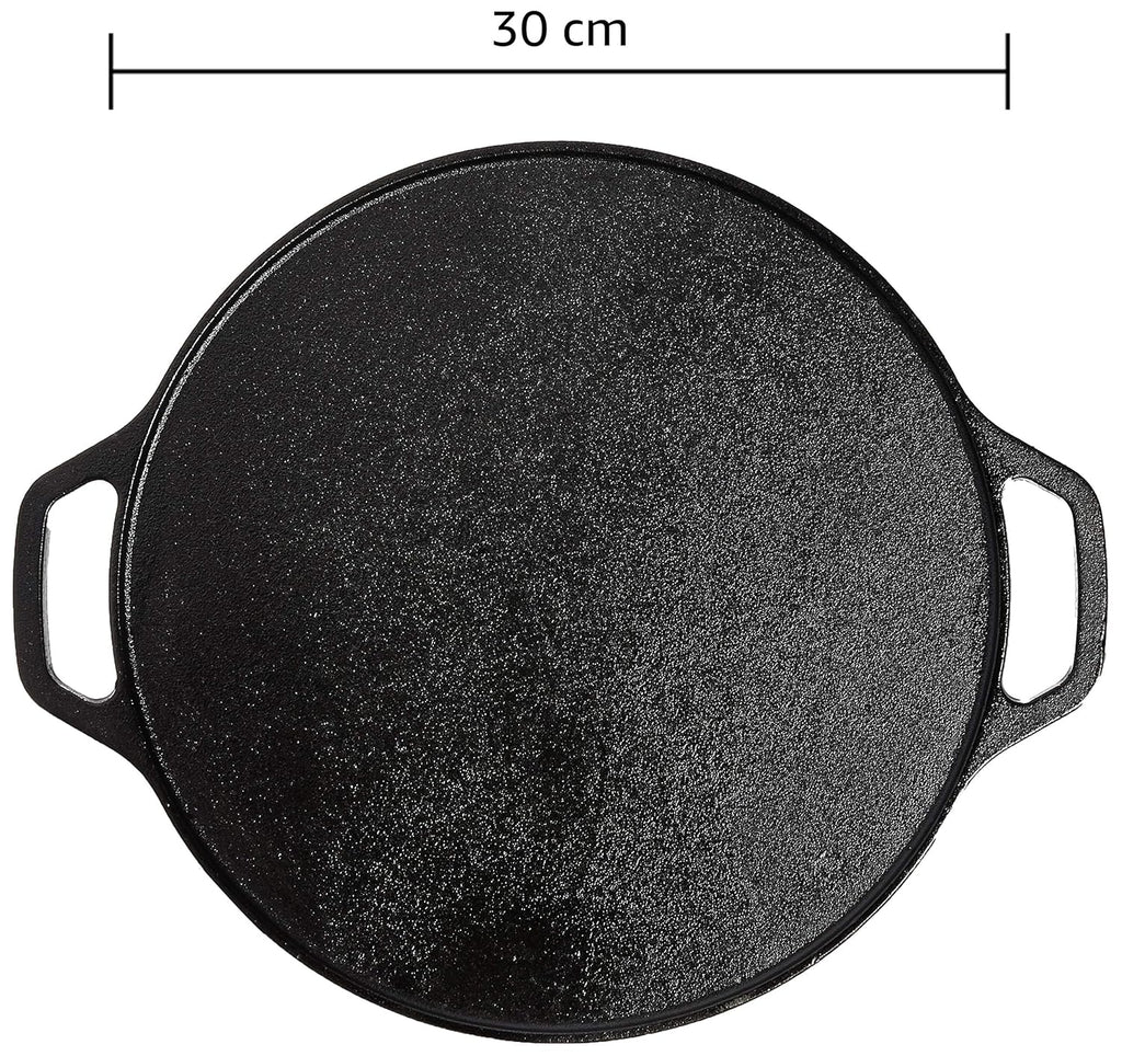 DesiDine Pre-Seasoned 2 pcs Cast Iron Combo ( 22 cm Kadhai + 30 Cast Iron Dosa Tawa)