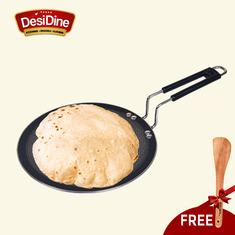 DesiDine Honeycomb Triply Roti Tawa Scratch Resistant (25 cm)