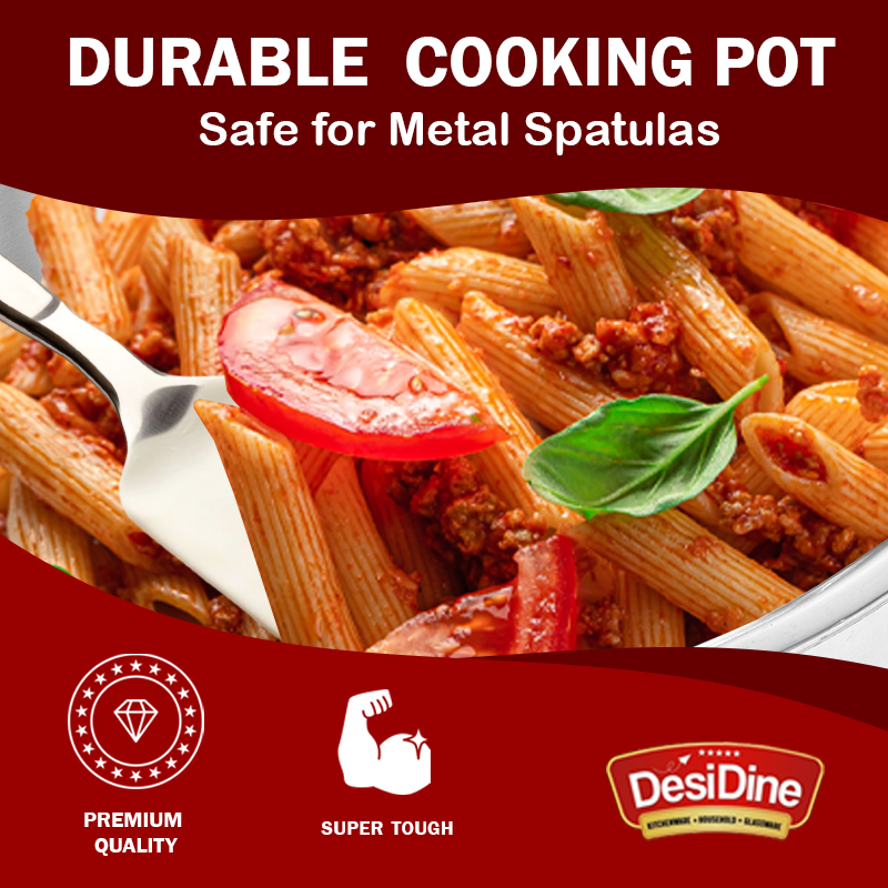 DesiDine Triply Stainless Steel Mini Sauce Pot/Mini Biryani Pot