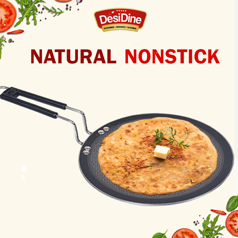 DesiDine Honeycomb Triply Roti Tawa Scratch Resistant (25 cm)
