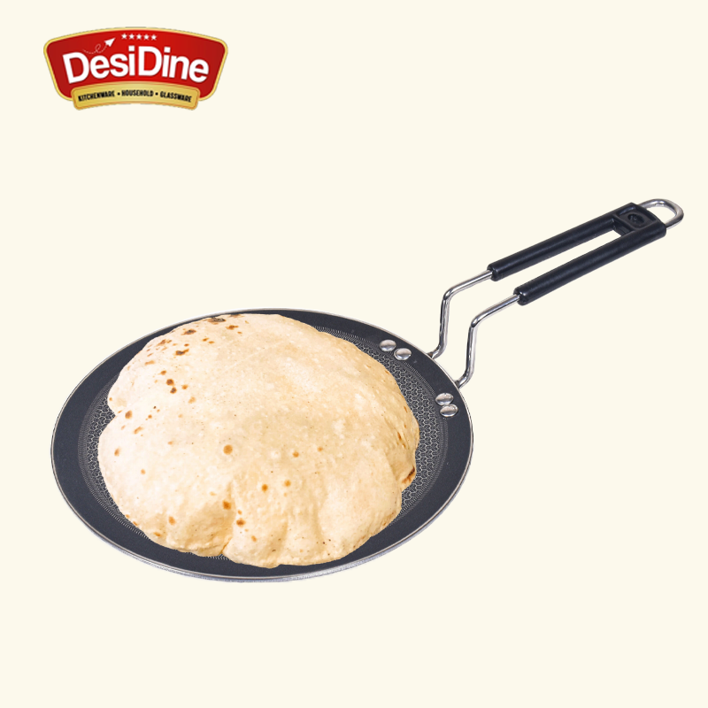 DesiDine Honeycomb Triply Roti Tawa Scratch Resistant (25 cm)