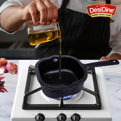 DesiDine Cast Iron Tadka Pan 10.5 cm, 1 kg