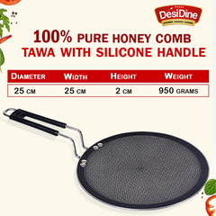 DesiDine Honeycomb Triply Roti Tawa Scratch Resistant (25 cm)