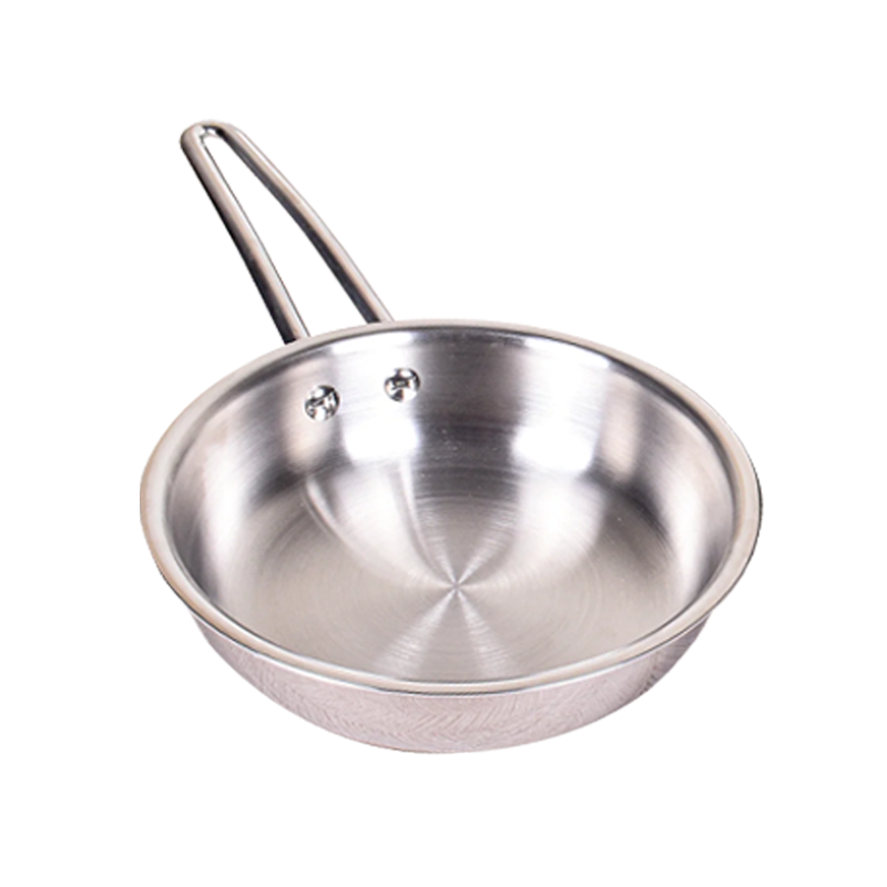 DesiDine Triply Stainless Steel Frypan