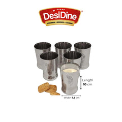 DesiDine Stainless Steel  Serving Glasses